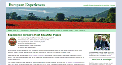 Desktop Screenshot of european-experiences.com