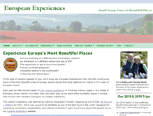 Tablet Screenshot of european-experiences.com